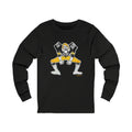 Pittsburgh Football Linebacker Cartoon - Long Sleeve Tee Long-sleeve Printify L Black Heather