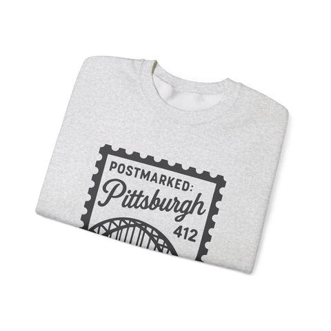 Vintage Pittsburgh Stamp - Heavy Blend™ Crewneck Sweatshirt