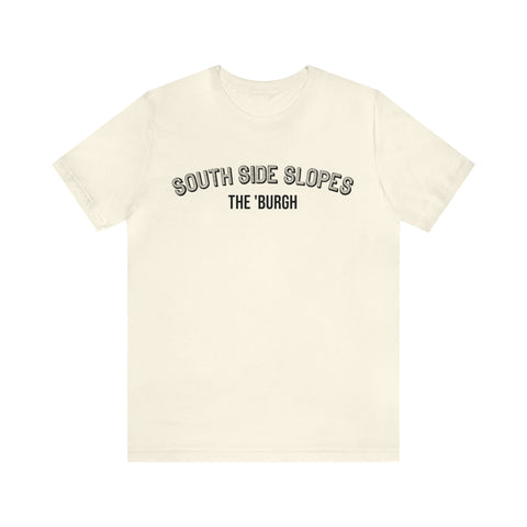 South Side Slopes - The Burgh Neighborhood Series - Unisex Jersey Short Sleeve Tee T-Shirt Printify Natural M 