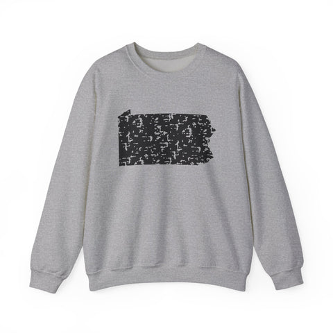 Pennsylvania Grunge - Heavy Blend™ Crewneck Sweatshirt