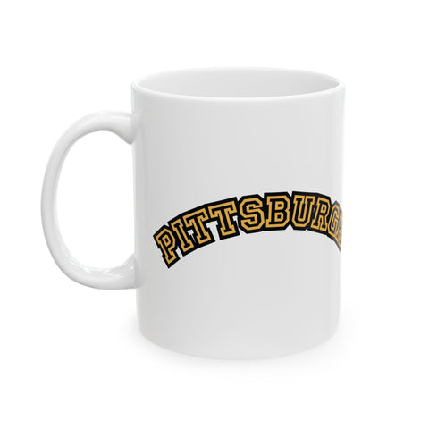 Pittsburgh Block Letters -  Coffee Mugs (11oz, 15oz)