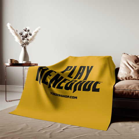 Pittsburgh Play Renegade Distressed Font Sweatshirt Blanket Home Decor Printify   