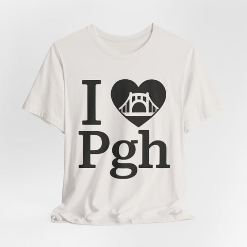 I Love PGH - Unisex Jersey Short Sleeve Tee