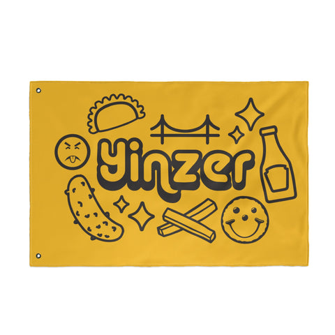 Yinzer Collage - Double Sided Flag