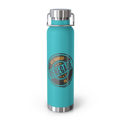 Pittsburgh Renegade Copper Vacuum Insulated Bottle, 22oz Mug Printify Mint Green 22oz