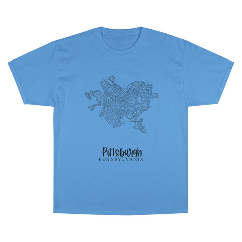 Pittsburgh Neighborhood Map T-Shirt