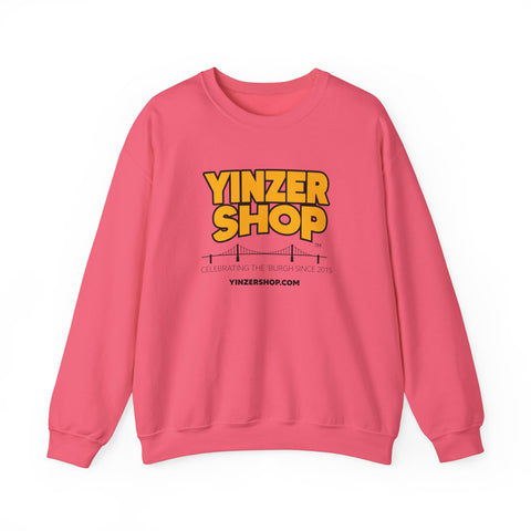 YinzerShop Serving Since 2015 - Gildan 18000 Heavy Blend™ Crewneck Sweatshirt Sweatshirt Printify Safety Pink S