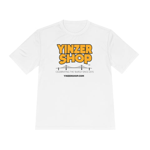 YinzerShop Serving Since 2015 - Sport-Tek ST350 Unisex Moisture Wicking Tee T-Shirt Printify L White