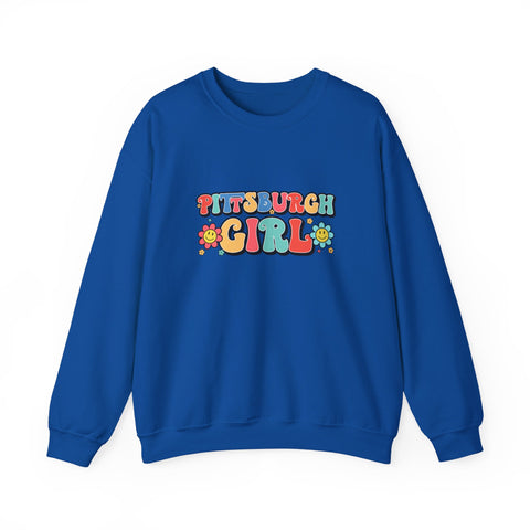 Pittsburgh Girl Retro Heavy Blend™ Crewneck Sweatshirt