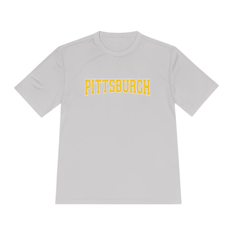 Pittsburgh Varsity Letters - Sport-Tek Unisex Moisture Wicking Tee