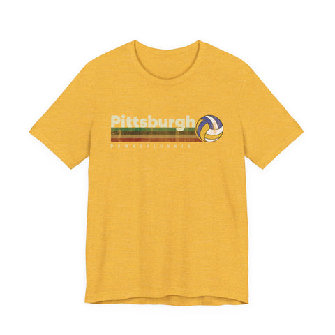 Pittsburgh Vintage Volleyball - Unisex Jersey Short Sleeve Tee