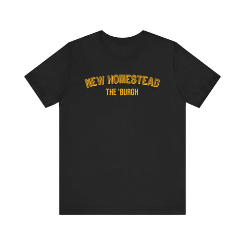 New Homestead - The Burgh Neighborhood Series - Unisex Jersey Short Sleeve Tee T-Shirt Printify Black S 