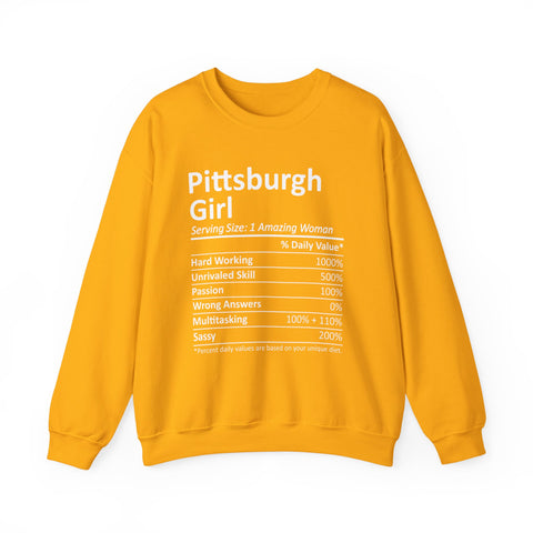 Pittsburgh Girl Ingredients - Heavy Blend™ Crewneck Sweatshirt