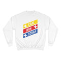 Coal Iron Scrap Champion Sweatshirt Sweatshirt Printify White S 