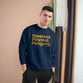 Pittsburgh Sports Teams Ampersand - Champion Crewneck Sweatshirt Sweatshirt Printify   