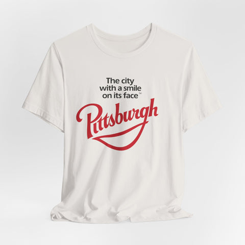 The City with a Smile on its Face - Unisex Jersey Short Sleeve Tee