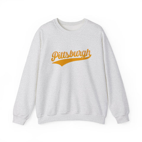 Pittsburgh Varsity Retro Heavy Blend Crewneck Sweatshirt