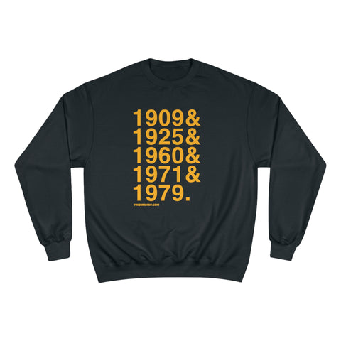 Pittsburgh Pirates World Series Ampersand - Champion Crewneck Sweatshirt Sweatshirt Printify Black S 
