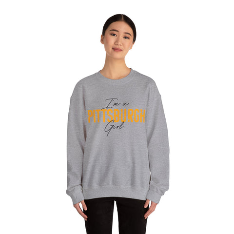 I'm a Pittsburgh Girl - Star Design - Unisex Heavy Blend™ Crewneck Sweatshirt