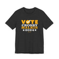 Vote Crosby Malkin 2024 - Election - Short Sleeve Tee T-Shirt Printify Dark Grey Heather XS