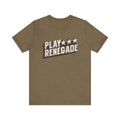 Play Renegade Pittsburgh Football - Short Sleeve Tee T-Shirt Printify Heather Olive S 