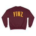 Yinz - Champion Crewneck Sweatshirt Sweatshirt Printify Maroon S 