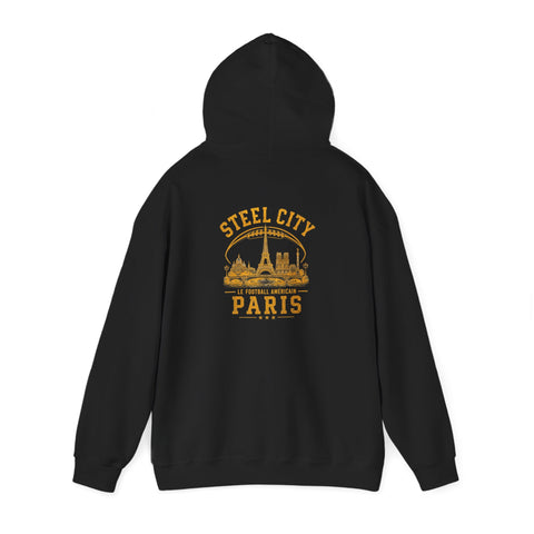 Steel City Paris - Unisex Heavy Blend™ Hooded Sweatshirt (Design on Back)