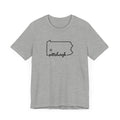 Pittsburgh the Star of Pennsylvania Short Sleeve T-Shirt  - Unisex bella+canvas 3001 T-Shirt Printify   