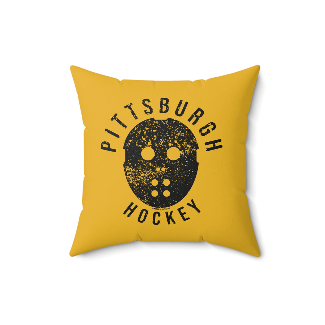 Pittsburgh Hockey Black & Yellow Square Pillow – YinzerShop