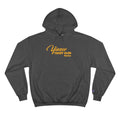 Yinzer Yacht Club - PRINT ON BACK - Champion Hoodie Hoodie Printify Charcoal Heather S 