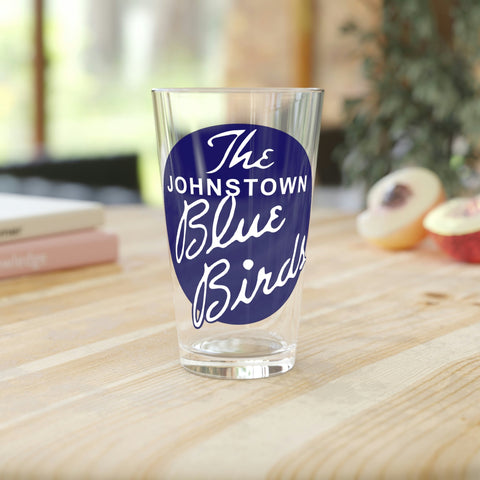 Johnstown Blue Birds Pint Glass  Vintage Ice Hockey   