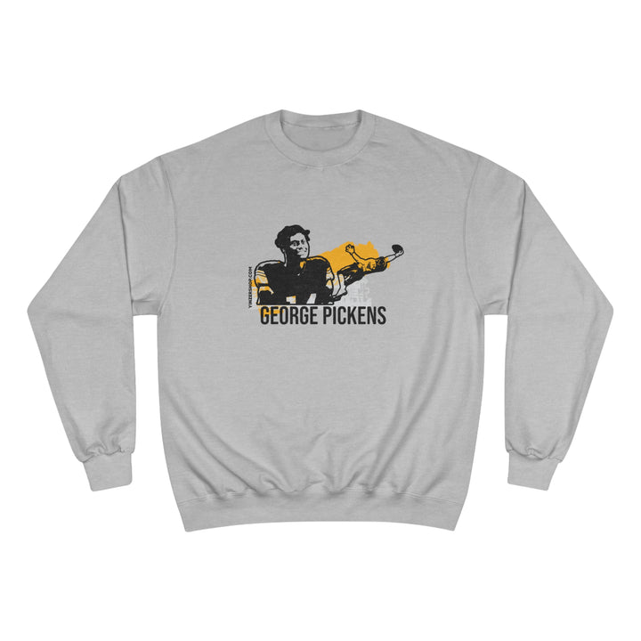 George Pickens - Headliner Series - Champion Crewneck Sweatshirt Sweatshirt Printify Light Steel S 