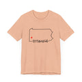 Love Pittsburgh Pennsylvania Short Sleeve T-Shirt  - Unisex bella+canvas 3001 T-Shirt Printify   