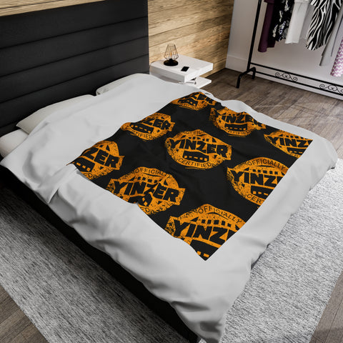 Certified Yinzer Velveteen Plush Blanket All Over Prints Printify