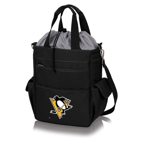 Pittsburgh Penguins - Activo Cooler Tote Bag Cooler Picnic Time Family of Brands Black  