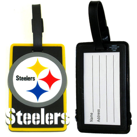 Pittsburgh Steelers Logo Soft Luggage Tag Luggage Tag Turnovers Inc