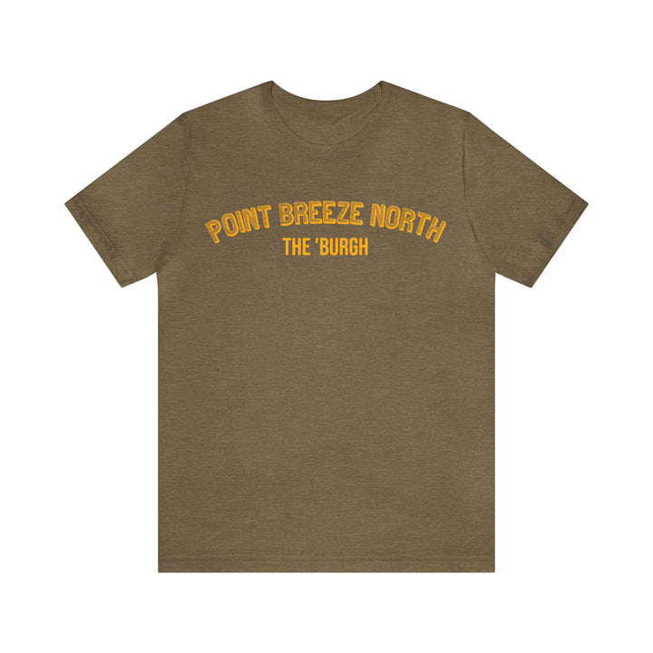Point Breeze North - The Burgh Neighborhood Series - Unisex Jersey Short Sleeve Tee T-Shirt Printify Heather Olive S 
