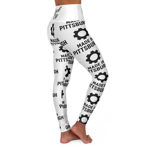 Made in Pittsburgh High-Waist Yoga Leggings — Steel City Patterned Activewear