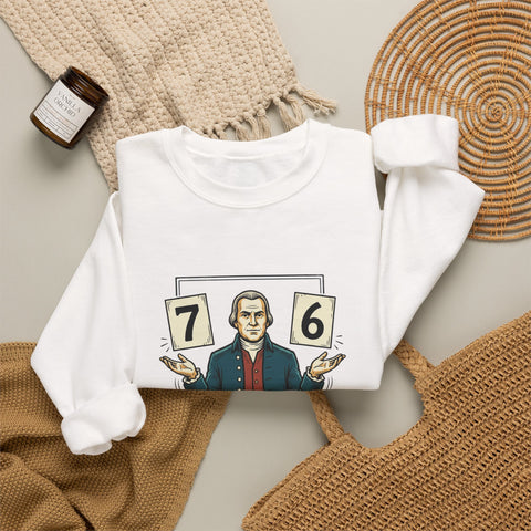 Spirit of '76 Meme Crewneck Sweatshirt | 6-7 Revolutionary War Parody