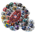 NFL - Helmet Drip Art 500 Piece Shaped Puzzle Puzzle Masterpieces Puzzles