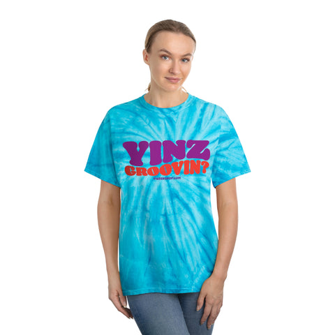 Yinz Groovin? Tie-Dye Tee, Cyclone T-Shirt Printify