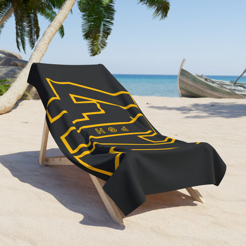 Beach Towel — 412 PGH (Black)