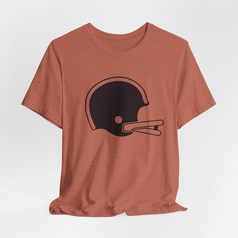 Classic Retro Football Helmet - Unisex Jersey Short Sleeve Tee