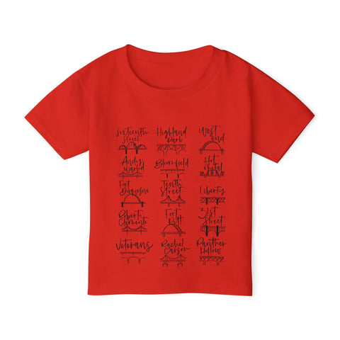 Pittsburgh Bridges Doodle - Toddler T-Shirt