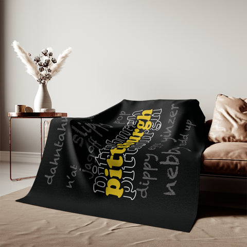 Pittsburgh Yinzerisms - Sweatshirt Blanket