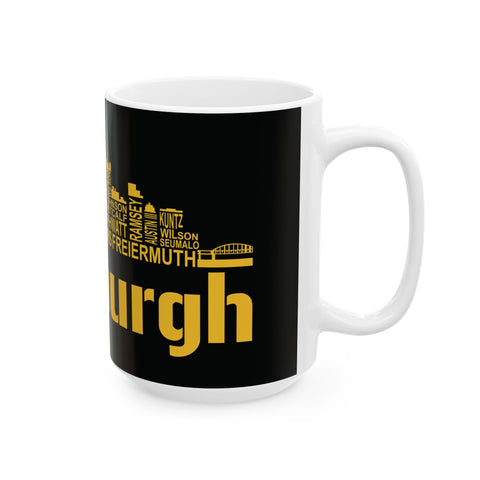 Pittsburgh Football Team Names -  Coffee Mugs (11oz, 15oz)