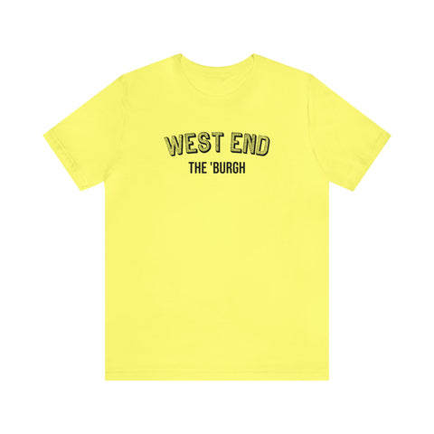 West End - The Burgh Neighborhood Series - Unisex Jersey Short Sleeve Tee T-Shirt Printify Yellow M 