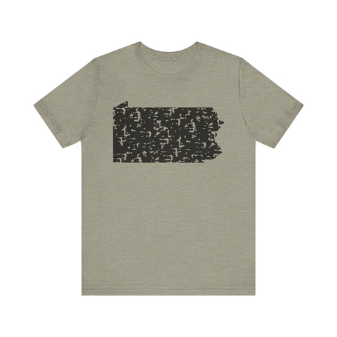 Pennsylvania Outline Short Sleeve T-Shirt