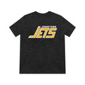 Johnstown Jets T-Shirt (Tri-Blend Super Light) T-Shirt Vintage Ice Hockey Black Heather XS 