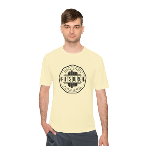 Pittsburgh Vintage Stamp - Sport-Tek Unisex Moisture Wicking Tee
